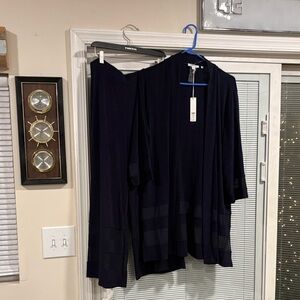 Chico's Dark Blue Knit Ensemble